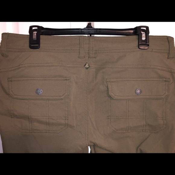 Prana size 12 regular length Halle hiking pants in slate green - Picture 4 of 10